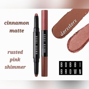 BOBBI BROWN Dual Ended Cream Shadow Stick *RUSTED PINK SHIMMER/CINNAMON MATTE*
